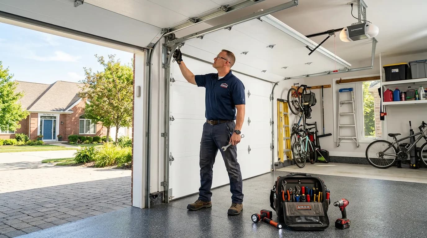 Professional garage door repair technician in Denver, CO